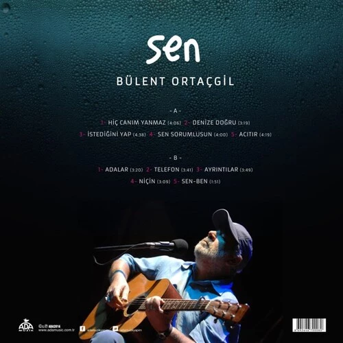 Bülent Ortaçgil Sen Plak Arka Bülent Ortaçgil Sen Plak Arka