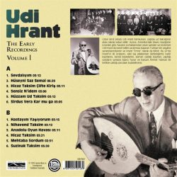 Satılık Plak Udi Hrant The Early Recordings Plak Arka