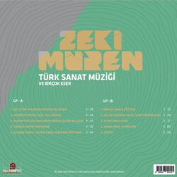 Satılık Plak Zeki Müren Türk Sanat Müziği ve Birçok Eser Plak Arka Kapak